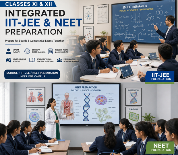 Classes XI & XII Integrated IIT-JEE and NEET Preparation